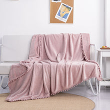 Load image into Gallery viewer, Tassel Ball Sofa Blanket
