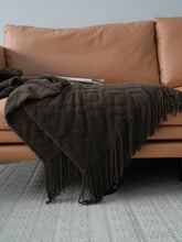 Load image into Gallery viewer, Jacquard Knitted Bed Tail Winter Blanket
