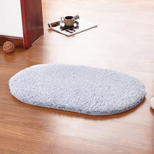 Load image into Gallery viewer, Plush Oval Bath Rug
