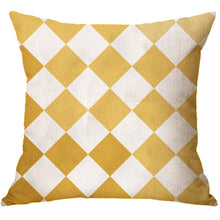 Load image into Gallery viewer, Classic geometric letter pillowcase
