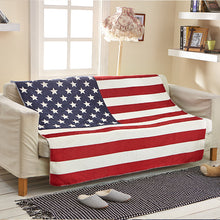 Load image into Gallery viewer, National Flag Lamb Cashmere Imitation Mink Blanket – Ultra-Soft and Cozy Patriotic Throw

