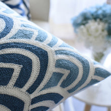 Load image into Gallery viewer, Classical Embroidered Throw Pillow – Elegant Decorative Pillow for Timeless Home Décor
