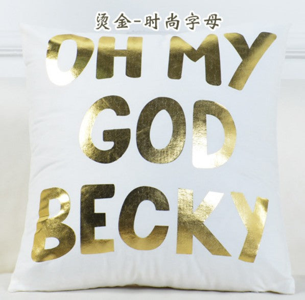 Golden Decor Pillow Covers