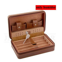 Load image into Gallery viewer, Travel Humidor - Best Portable Leather Travel Cigar Humidifier Gift Box
