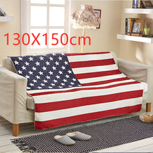 Load image into Gallery viewer, National Flag Lamb Cashmere Imitation Mink Blanket – Ultra-Soft and Cozy Patriotic Throw
