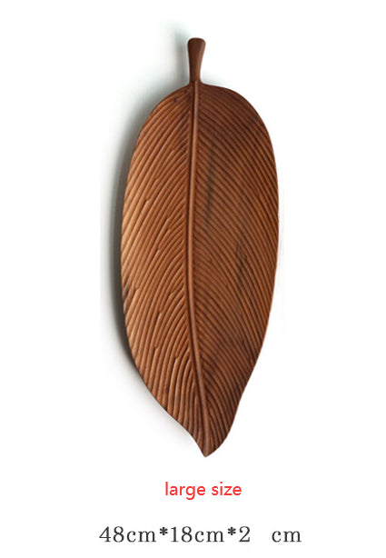 Wooden Leaf Tray