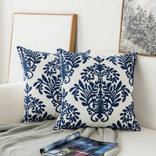 Load image into Gallery viewer, Classical Embroidered Throw Pillow – Elegant Decorative Pillow for Timeless Home Décor
