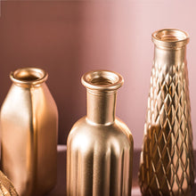 Load image into Gallery viewer, Golden Glass Vase
