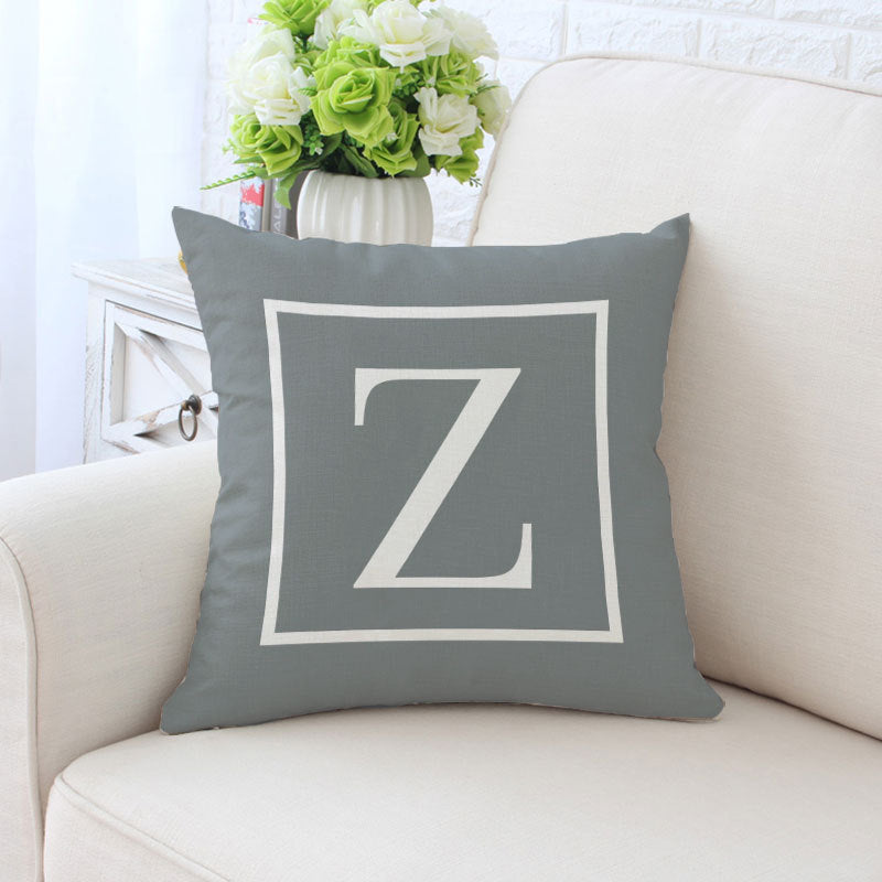 Alphabet Single-Sided Printed Pillowcase