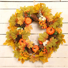 Load image into Gallery viewer, Decorative Autumn Colors Sunflower Wreath
