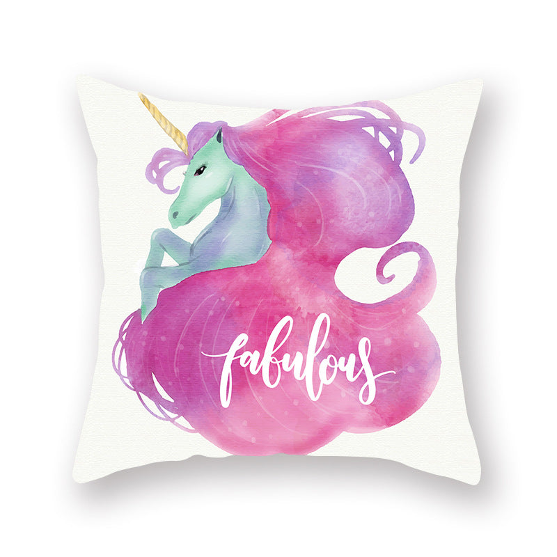Unicorn Cushion Pillow Cover