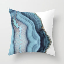 Load image into Gallery viewer, Abstract Blue Print Pillow Cover
