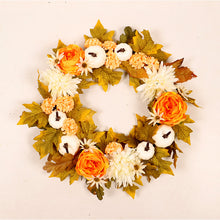 Load image into Gallery viewer, Decorative Autumn Colors Sunflower Wreath
