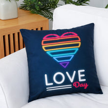Load image into Gallery viewer, Rainbow Love Pillow Cover

