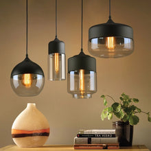 Load image into Gallery viewer, Industrial Glass Chandelier – Elegant and Modern Lighting Fixture for Home and Office
