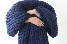 Load image into Gallery viewer, Nordic Thick Wool Hand-Woven Blanket
