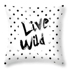 Load image into Gallery viewer, Simple Black and White Peach Skin Pillowcase
