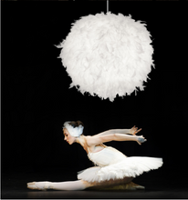 Load image into Gallery viewer, Round Feather Chandelier
