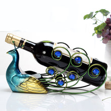 Load image into Gallery viewer, Peacock Wine Rack
