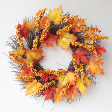 Load image into Gallery viewer, Decorative Autumn Colors Sunflower Wreath
