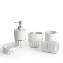 Load image into Gallery viewer, Simple Style Marble Ceramic Bathroom Set

