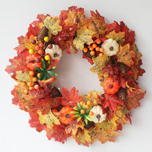 Load image into Gallery viewer, Decorative Autumn Colors Sunflower Wreath
